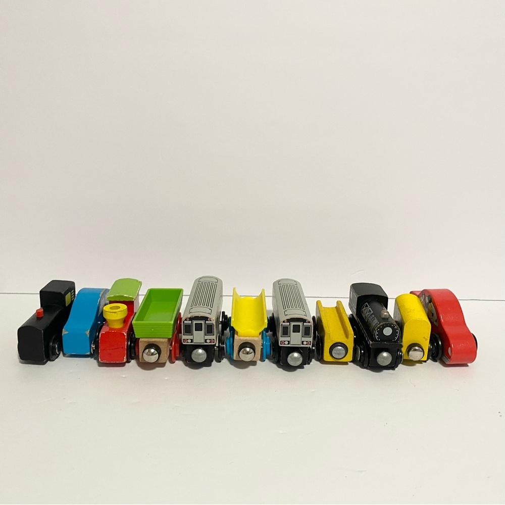 Wooden Car Train Wooden Toddler Toy Lot Vehicle Car Bundle Boy Girl